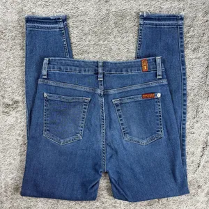 7 For All Mankind The High Waist Skinny Ankle Women's 27 thumbnail 2
