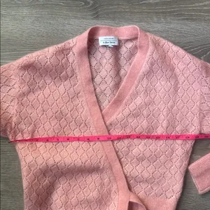NEW & OTHER STORIES Pointelle Knit Wrap Cardigan Small thumbnail 9