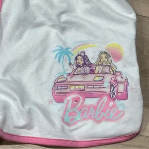 Barbie White Pink Shorts Women’s Large thumbnail 3