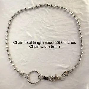 Spiked Pants Chain for Men Women,Jeans Chain,Keys Chain,Biker Wallet Chain,Streetwear Punk Hip Hop Unisex Style thumbnail 4