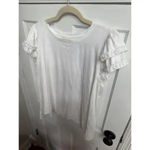 Lilly Pulitzer Clover Top in Resort White short sleeve women's xl thumbnail 2