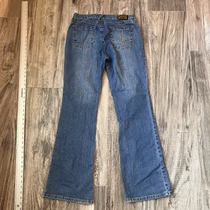 Baby Phat Jeans Bell Bottoms Size 14 Juniors Mid-Rise Vintage Blue Jeans #91 thumbnail 7