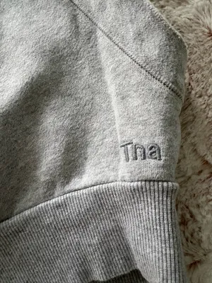 TNA Aritzia Fleece Tank Blue Cozy Perfect Cropped Muscle Sweater thumbnail 4