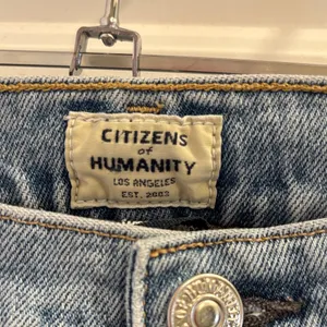 Citizens of Humanity Demy Cropped Flare Jeans Size 28 Light Wash Distressed thumbnail 2