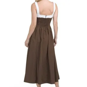 ✨MOON RIVER Two Tone Drop Waist Peakaboo Sz Large Dress✨ thumbnail 4