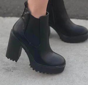 Refresh Chunky Lug Sole Slip On Bootie thumbnail 1