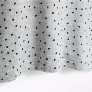 MANGO Gray and Black Polka Dot Sweater dress Size M thumbnail 4