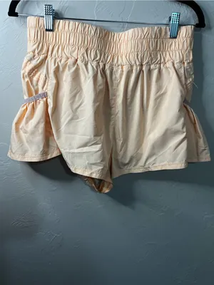 Free People Movement Get Your Flirt On Peach Built-In Liner Running Shorts thumbnail 5