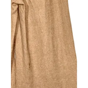 Abercrombie & Fitch Brown Tan Waffle Knit Casual Lounge Wide Leg Pants Size XS thumbnail 6