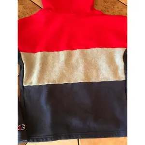 Champion Women's Reverse‎ Weave Colorblock Hoodie Red Gray Navy Size Medium y2k thumbnail 9