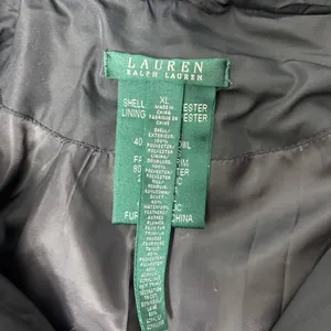 Ralph Lauren‎ Black Puffer Jacket with Faux Fur Trim thumbnail 10