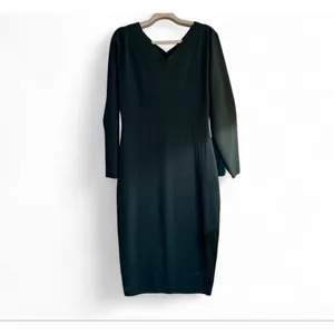 NEW Green Ribbed Sweater Bodycon V Neck Off Shoulder Midi Dress 1X thumbnail 3