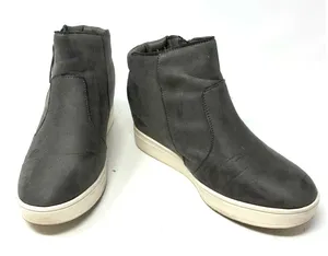 Serra Size 7 Zip‎ Up Hi Top Ankle Boots Booties Gray Fashion Shoes thumbnail 1