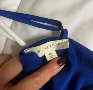PacSun Blue Satin Cowl Neck Dress thumbnail 4