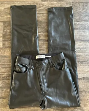 Abercrombie vegan leather pants thumbnail 1