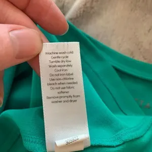 Athleta Women's Shanti‎ Tank In Powervita Scoop Neck Racerback Long Green Size S thumbnail 5