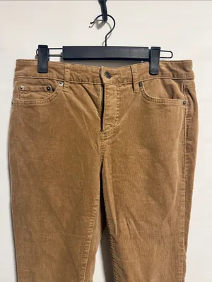 Lauren Ralph Lauren Tan Corduroy‎ Straight Leg Pants 4P Camel Brown Preppy thumbnail 7