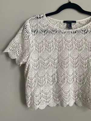 Forever 21 Lace Crop Top thumbnail 3