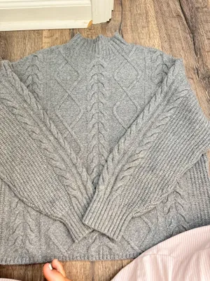 Old navy braided mock neck sweater  thumbnail 1
