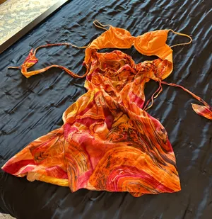 Orange Dress Size M thumbnail 1