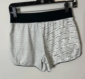 Nike Dri Fit Black Gray Athletic Shorts Swoosh Logo Women’s Large Excellent Cond thumbnail 6