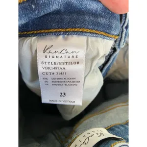 KanCan Womens Jeans Sz 23 Signature Mid-Rise‎ Ankle Skinny Blue Abigail Distress thumbnail 7