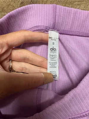 Alo Yoga Ribbed High-Waist Blissful leggings Size Small thumbnail 2