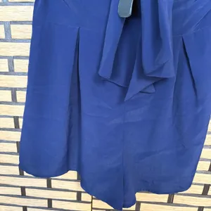 Lulus Navy Inez Tie Front Romper Size Medium‎ thumbnail 5