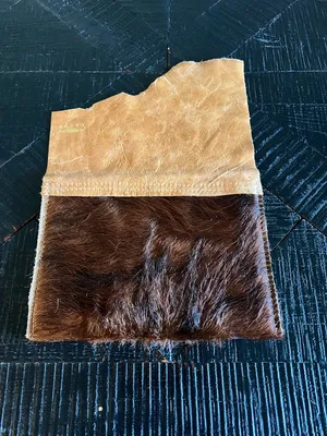 Vintage Canoe Hair-On-Hide Leather Envelope Clutch – Western Boho NEW thumbnail 5