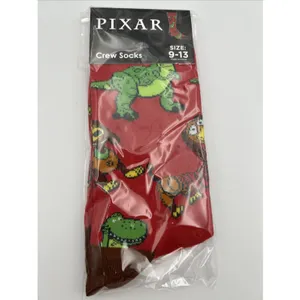 New Toy Story Crew Socks Woody Buzz Aliens Rex Slinky Dog Novelty Fun Lot of 4 thumbnail 6