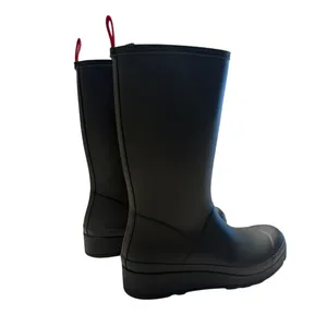 Hunter Womens Play Tall Boots in Dark Green, Size 9 thumbnail 4