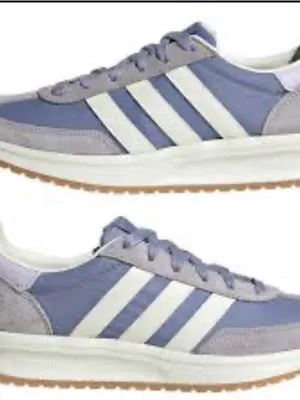 adidas Women's Lavender and White Retro Trainer thumbnail 1