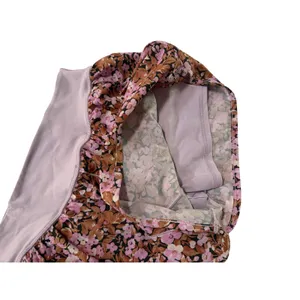 OFFLINE Aerie Floral Running Shorts Womens Small Pink Brown Excellent High Rise thumbnail 6