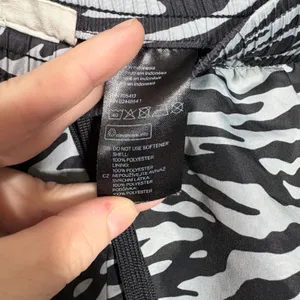 H&M Sport Black & White Zebra Print Running Shorts - Size 10 - Built in Brief thumbnail 4