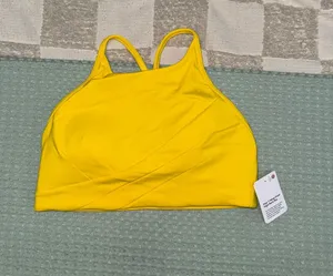 NWT Lululemon Y Wrap Front High Neck Bra size 6 B/C Cup thumbnail 1