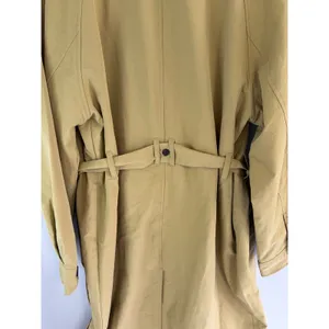 A New Day‎ Womens Large Mustard Yellow Double Breasted Trench Coat with Belt thumbnail 4