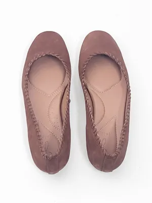 JOIE Brown Suede Almond Top Braided Trim Details Slip On Ballet Flats 8.5 thumbnail 10