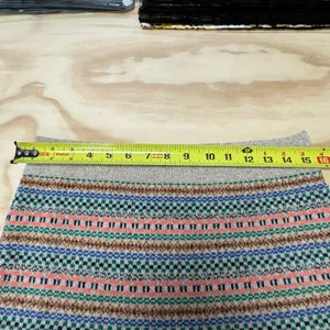 Madewell Wallace Women's‎ Fair Isle Merino Wool Mini Skirt Medium Knit Sweater thumbnail 7