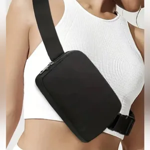 Black Fanny Pack Chest Shoulder or Waist Belt Bag New never used thumbnail 1
