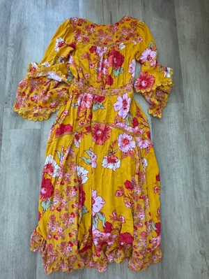 Free People Whimsical Fairy Penny Printed Maxi Bodysuit S thumbnail 11