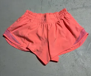 Lululemon Coral Hotty hot Athletic Running Shorts 4 Reg thumbnail 1
