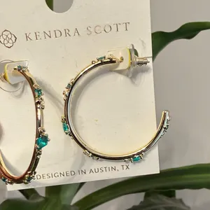 Kendra Scott Meredith Metals Gold Hoop Earrings thumbnail 3