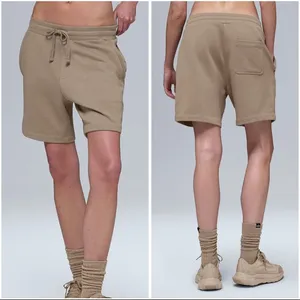 alo Yoga UNISEX ‘The Chill Short’ ‘Gravel’ Tan Sweat Shorts thumbnail 2