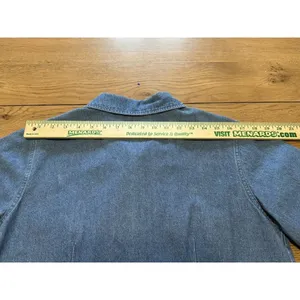 Denim & Co Women Medium Short Sleeve Zip Embroidered‎ Floral Grannycore Boho thumbnail 13