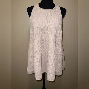 POL Chenille Chunky Knit Tunic Sleeveless Sweater Tank‎ Top small thumbnail 2