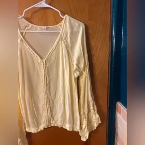Altar'd State Light Yellow Blouse thumbnail 4