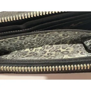 Coach Poppy Black Patent Zip-Around Wallet Wristlet featuring thumbnail 4