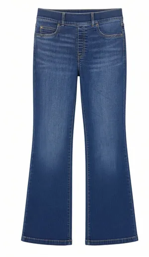 Spanx High Rise Flare Jeans Large Midnight Shade Pull On Shaping 20327R thumbnail 1