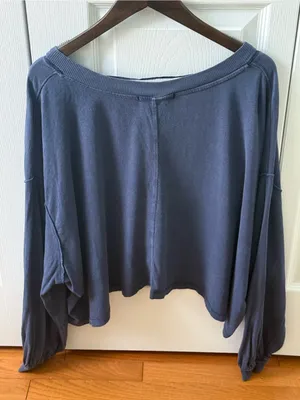 Free People We The Free Buffy Tee in Indigo thumbnail 3