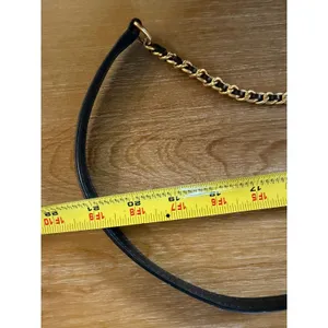 Tory Burch Black Quilted Leather Fleming Convertible Shoulder Bag Gold Hardware thumbnail 11